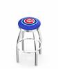  Chicago Cubs 25" Swivel Counter Stool with Chrome Finish  