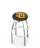  San Diego Padres 25" Swivel Counter Stool with Chrome Finish  