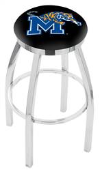  Memphis 25" Swivel Counter Stool with Chrome Finish  