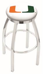  Miami (FL) 25" Swivel Counter Stool with Chrome Finish  