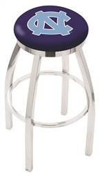  North Carolina 25" Swivel Counter Stool with Chrome Finish  