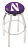  Northwestern 25" Swivel Counter Stool with Chrome Finish  