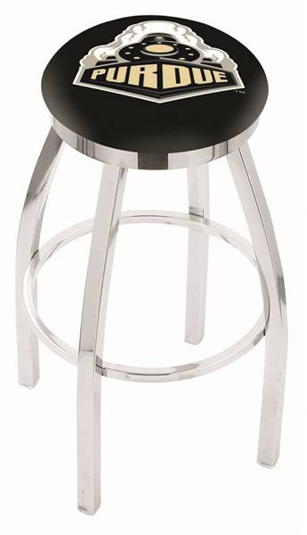  Purdue 25" Swivel Counter Stool with Chrome Finish  