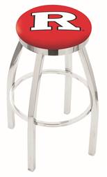  Rutgers 25" Swivel Counter Stool with Chrome Finish  