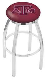  Texas A&M 25" Swivel Counter Stool with Chrome Finish  