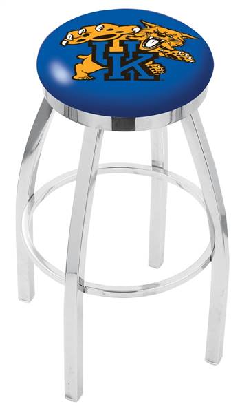  Kentucky "Wildcat" 25" Swivel Counter Stool with Chrome Finish  