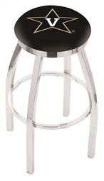  Vanderbilt 25" Swivel Counter Stool with Chrome Finish  