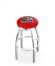  Alabama 30" Swivel Bar Stool with Chrome Finish  