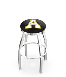  Appalachian State 30" Swivel Bar Stool with Chrome Finish  