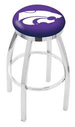  Kansas State 30" Swivel Bar Stool with Chrome Finish  