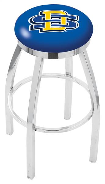  South Dakota State 30" Swivel Bar Stool with Chrome Finish  