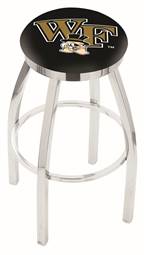  Wake Forest 30" Swivel Bar Stool with Chrome Finish  