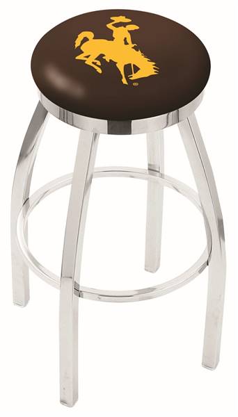  Wyoming 30" Swivel Bar Stool with Chrome Finish  