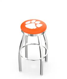  Clemson 36" Swivel Bar Stool with Chrome Finish  