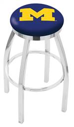  Michigan 36" Swivel Bar Stool with Chrome Finish  