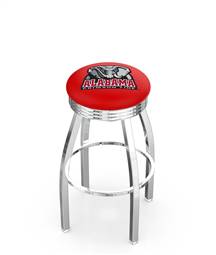  Alabama 25" Swivel Counter Stool with Chrome Finish  