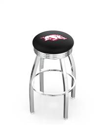  Arkansas 25" Swivel Counter Stool with Chrome Finish  