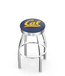  Cal 25" Swivel Counter Stool with Chrome Finish  