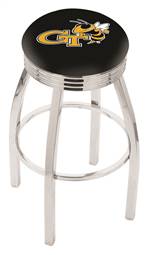  Georgia Tech 25" Swivel Counter Stool with Chrome Finish  