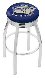  Georgetown 25" Swivel Counter Stool with Chrome Finish  