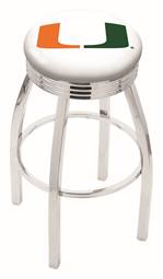  Miami (FL) 25" Swivel Counter Stool with Chrome Finish  