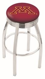  Minnesota 25" Swivel Counter Stool with Chrome Finish  