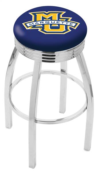  Marquette 25" Swivel Counter Stool with Chrome Finish  