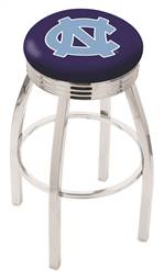  North Carolina 25" Swivel Counter Stool with Chrome Finish  