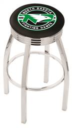  North Dakota 25" Swivel Counter Stool with Chrome Finish  