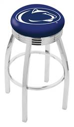  Penn State 25" Swivel Counter Stool with Chrome Finish  