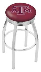  Texas A&M 25" Swivel Counter Stool with Chrome Finish  