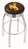  Wyoming 25" Swivel Counter Stool with Chrome Finish  