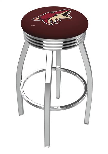  Arizona Coyotes 30" Swivel Bar Stool with Chrome Finish  