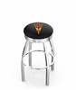  Arizona State (Pitchfork) 30" Swivel Bar Stool with Chrome Finish  