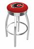  Calgary Flames 30" Swivel Bar Stool with Chrome Finish  