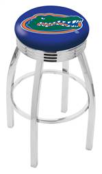  Florida 30" Swivel Bar Stool with Chrome Finish  