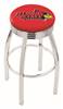  Illinois State 30" Swivel Bar Stool with Chrome Finish  