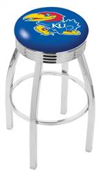  Kansas 30" Swivel Bar Stool with Chrome Finish  