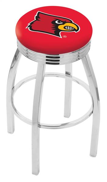  Louisville 30" Swivel Bar Stool with Chrome Finish  