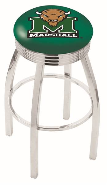  Marshall 30" Swivel Bar Stool with Chrome Finish  