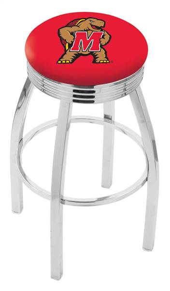  Maryland 30" Swivel Bar Stool with Chrome Finish  