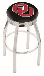  Oklahoma 30" Swivel Bar Stool with Chrome Finish  