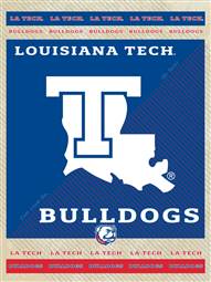 Louisiana Tech University 15x20 inches Canvas Wall Art