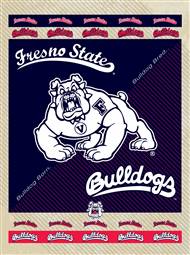 Fresno State University 24x32 Canvas Wall Art