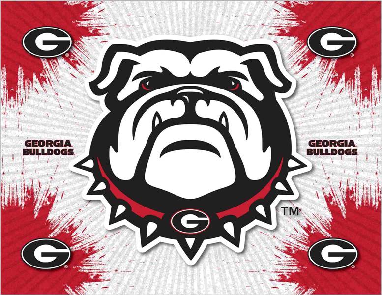 University of Georgia (Bulldog) Logo 15x20 inches Canvas Wall Art