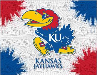 University of Kansas 15x20 inches Canvas Wall Art