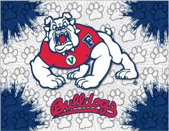 Fresno State University 24x32 Canvas Wall Art