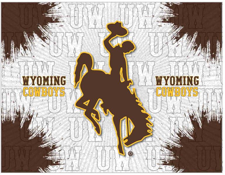 University of Wyoming 24x32 Canvas Wall Art