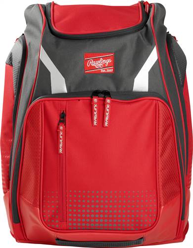 Rawlings Legion Baseball Backpack Scarlet  