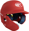 Rawlings MACH One-Tone Matte Helmet w/Adjustable Face Guard - Senior (MA07S) SCARLET Left Hand Batter